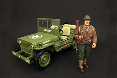 WWII US ARMY Soldier #1, American Diorama 77410 - 1/18 Scale Hand Painted Figure 3 WWII US ARMY Soldier #1, American Diorama 77410 - 1/18 Scale Hand Painted Figure