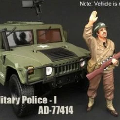 WWII Military Police Figure #1 - American Diorama 77414 - 1/18 Scale Diecast Model Toy Car