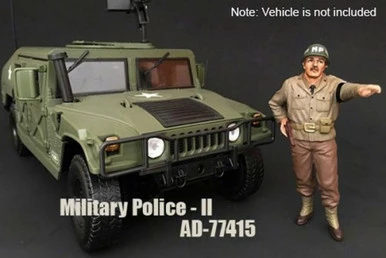 WWII Military Police Figure #2 - American Diorama 77415 - 1/18 Scale Diecast Model Toy Car 3 WWII Military Police Figure #2 - American Diorama 77415 - 1/18 Scale Diecast Model Toy Car