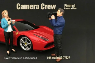 Camera Crew I 'Camera Man' - American Diorama 77427 - 1/18 Scale Diecast Model Toy Car 3 Camera Crew I 'Camera Man' - American Diorama 77427 - 1/18 Scale Diecast Model Toy Car