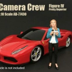 Camera Crew IV 'Pretty Reporter' - American Diorama 77430 - 1/18 Scale Diecast Model Toy Car