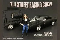 Street Racing Crew Figure #4 - American Diorama 77484 - 1/24 Scale Diecast Model Toy Car