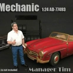 Mechanic Manager Tim, American Diorama 77493 - 1/24 Scale Accessory For Diecast Cars