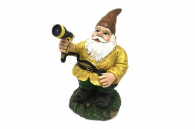 Garden Gnome Watering Fun II, Yellow - American Diorama 8446 - Garden Statue 3 Garden Gnome Watering Fun II, Yellow - American Diorama 8446 - Garden Statue