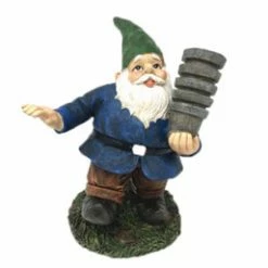 Garden Gnome Watering Fun IV, Blue - American Diorama 8449 - Garden Statue
