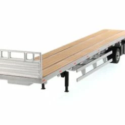 53' Flat Bed Trailer, Silver - Diecast Masters 91023 - 1/50 Scale Diecast Replica
