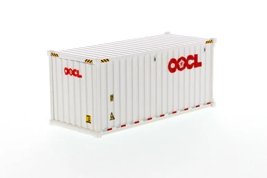 20' Dry Goods Sea Shipping Container "OOCL", White - Diecast Masters 91025B - 1/50 Scale Plastic Model Replica 2 20' Dry Goods Sea Shipping Container "OOCL", White - Diecast Masters 91025B - 1/50 Scale Plastic Model Replica