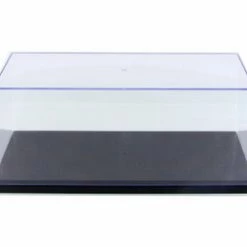 ModelToyCars Acrylic Display Cases W/Black Plastic Base-1/18 Scale Showcase For Diecast Vehicle - BOX OF 6 CASES