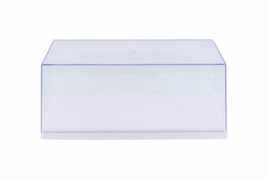 Acrylic Display Case (w/3 Background Designs), White Base - ModelToyCars 9919W - 1/18 Accessory 3 Acrylic Display Case (w/3 Background Designs), White Base - ModelToyCars 9919W - 1/18 Accessory