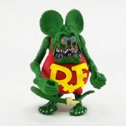  Rat Fink Figurine, Green - Acme A1800117 - 1/18 Scale Plastic Figurine