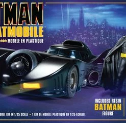 AMT 1989 Batmobile W/ Resin Batman Figure, 1/25 Scale Plastic Model Car Kit - AMT1107M
