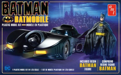 AMT 1989 Batmobile W/ Resin Batman Figure, 1/25 Scale Plastic Model Car Kit - AMT1107M 3 AMT 1989 Batmobile W/ Resin Batman Figure, 1/25 Scale Plastic Model Car Kit - AMT1107M